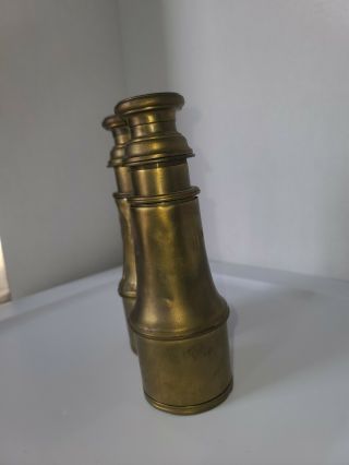1900s Nautical Brass Binoculars Solid Brass 6.  5 