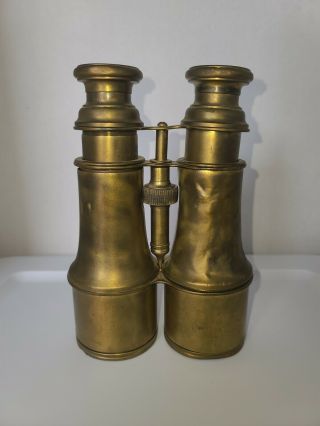 1900s Nautical Brass Binoculars Solid Brass 6.  5 
