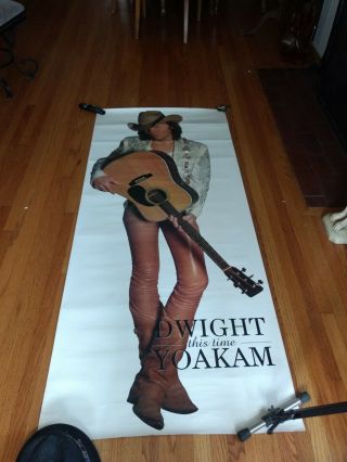 Dwight Yoakam Rare Promotional Record Store Poster 74 By 32 This Time 1993 Xl1