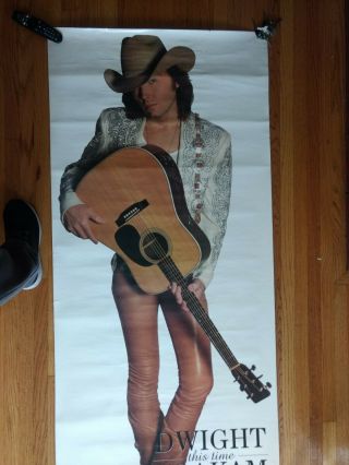 Dwight Yoakam Rare promotional record store Poster 74 by 32 This time 1993 XL1 3