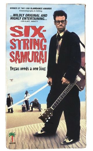 Six String Samurai - Vhs Palm Pictures Rare Vhs Indie Cult Jeffrey Falcon