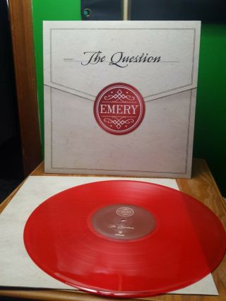 Emery - Question Red Vinyl Record Album Lp Tooth And Nail - Rare