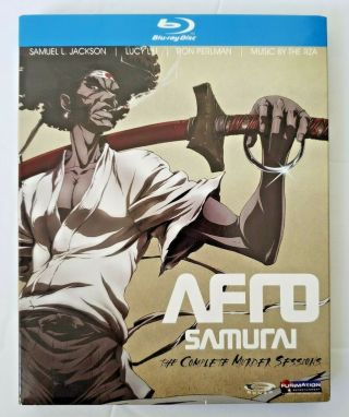 Afro Samurai - The Complete Murder Sessions 2 Blu Ray Set With Slipcover Rare Oop