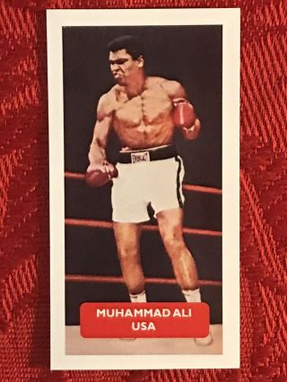 Muhammad Ali Boxing Card - Very Scarce & Rare - Caplin/rosetti U.  K.  Boxing Card -