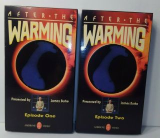 After The Warming Complete 2 Vhs Set - James Burke - Flawless - Rare