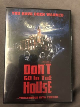 Dont Go In The House (dvd,  2005) Shriek Show 80 