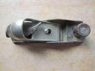 Small Metal Hand Plane Antique Small Wooden Handle Made in USA 2