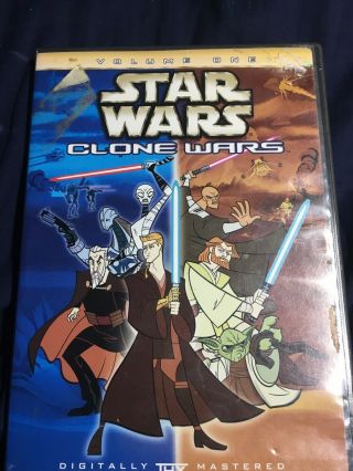 Star Wars Clone Wars Volume One Dvd Rare Animated With Insert Vol 1