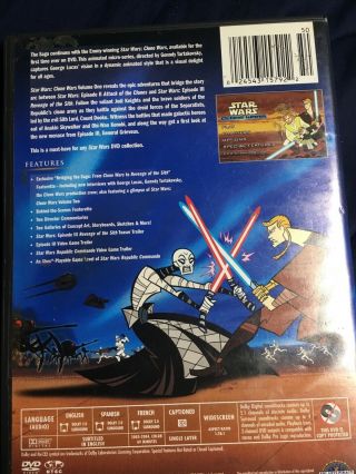 Star Wars Clone Wars Volume One DVD Rare Animated with Insert Vol 1 3