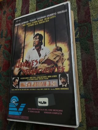 Jovenes Delincuentes VHS Rare Horror Cult Gore Revenge Action Mexi Spanish Htf 2
