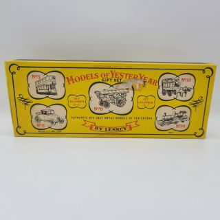 1961 Rare Lesney Matchbox Models Of Yesteryear G7 Slider Box Partial Set