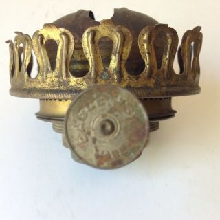 Antique brass Eagle no.  3 over 2 oil lamp burner 3