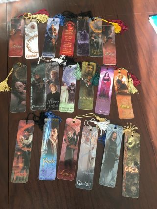 Lord Of The Rings 20 Bookmark Set Rare