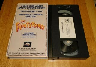 The Flintstones (vhs,  1994) John Goodman Comedy Rare Demo Tape Screener Promo