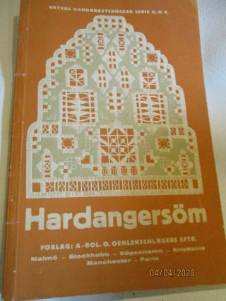 Arbeten I Hardangersom Beyers Handarbetsbocker Illust Rare Early Hardanger Book