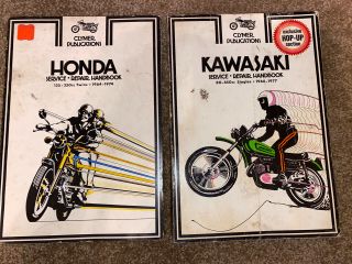 Vintage Honda & Kawasaki Service Repair Handbooks
