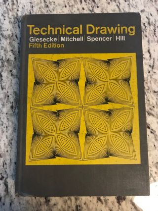 1967 Antique Book " Technical Drawing "
