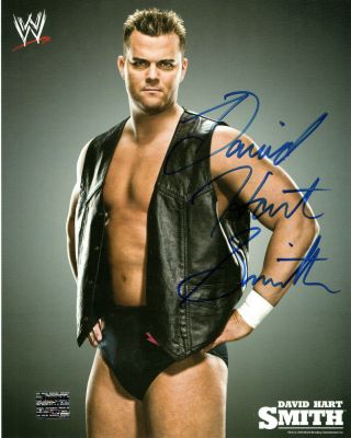 David Hart Smith 2009 Rare Hand Signed Autograph Official Wwf Wwe Promo Photo