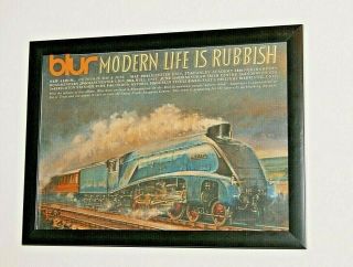 Blur - Framed A4 Rare 1993 `modern Life Is Rubbish` Album Band Poster