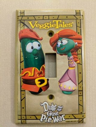 Veggie Tales Light Switch Cover Duke and the Great Pie War Christian Decore 2