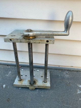 Vintage Aluminum Rare Quick Release Woodworking Vise Wood Worker Vice For Bench