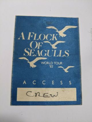 A Flock Of Seagulls Backstage Pass 1983 World Tour All Access Crew Rare