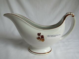 Antique Alfred Meakin Ironstone China Tea Leaf Gravy Bowl No.  Copper Luster