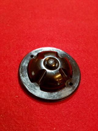 Vintage Brown Bakelite Door Bell Push Button Switch.  No Box.  Marked M.