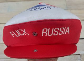Rare Vintage 1984 Los Angeles Summer Olympics Fuck - Russia Beret Snapback Hat