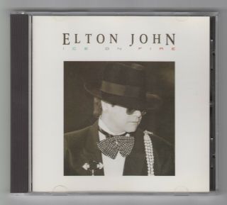 Elton John Ice On Fire Rare Orig 1985 W.  German Cd Rocket Records 826213 - 2 Vg/ex,