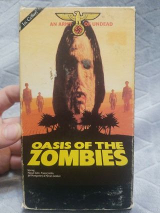 Oasis Of The Zombies Mega Rare Horror Vhs Gemstone Entertainment Plays Great