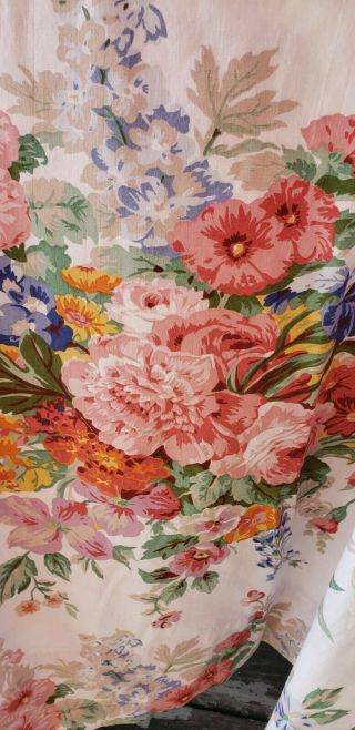 Ralph Lauren Melissa Full Double Flat Sheet Floral