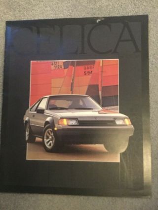 Toyota Celica 1983 Brochure Dated Jan 1983 For Us Market (rare)