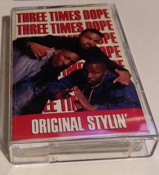 Three Times Dope Stylin Cassette Tape Arista Rare Oop Old School Rap Og