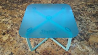 36/7 Vintage Barbie Dream House Blue Dining Room Table with blue legs 3