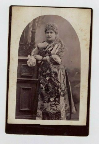 Lady Of Prominence Pearl Necklaces Antique Cabinet Photo Black & White