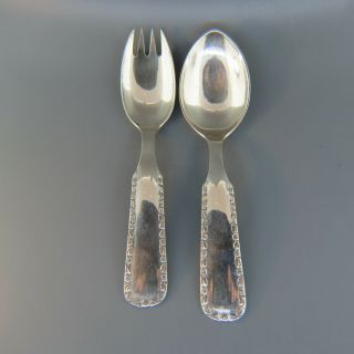 Norwegian 830 Silver Baby Fork & Spoon