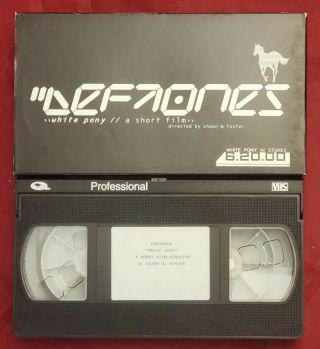 Deftones White Pony - A Short Film 2000 Ultra Rare Promo Vhs Vintage Oop