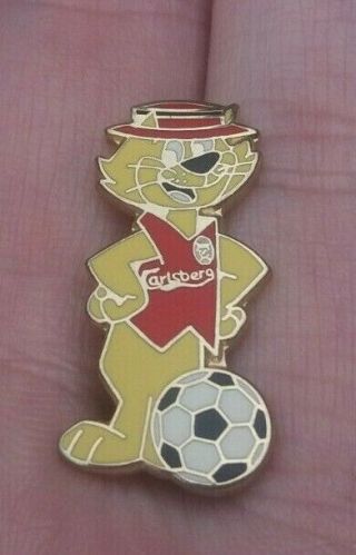 Liverpool Football Club Topcat Cartoon Character Pin Badge Rare Vgc