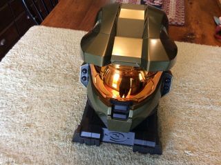 Rare Halo 3 Legendary Master Chief Helmet With Stand (no Game)