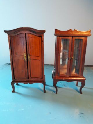 Dollhouse Miniature Coat Cabinets 1:12 Scale
