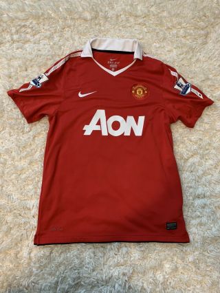 Wayne Rooney Manchester United 2010/2011 Soccer Football Shirtjersey Size M Rare
