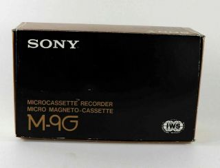 Sony M - 9G Microcassette - Corder Voice Recorder Cassette - color Gold RARE 2