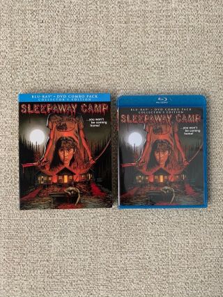 Sleepaway Camp Blu - Ray Dvd Rare Slipcover Scream Shout Factory Horror