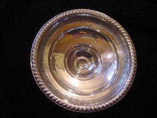 Lovely Vintage Rogers Sterling Reticulated Pedestal Bowl No.  1940 Weighted Base