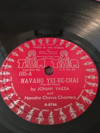 Navajo Yei - Be - Chai & Squaw Dance Songs Jonah Yazza Rare Limited Edition Record 2