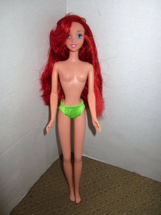 Vintage Mattel Disney 1995 Princess Ariel The Little Mermaid Doll Hair