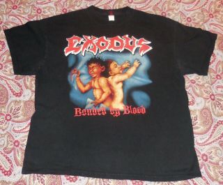 Exodus - Bonded By Blood - Tour Reprint By Cinder Block 2004 - Xl - Rare - Look