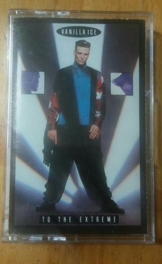 Vanilla Ice " To The Extreme " Cassette Tape Rare 1990 Rap Hip Hop