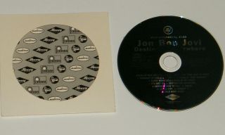 Jon Bon Jovi ‎– Destination Anywhere Advance Promotional Cd Rare Promo Album